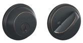 Schlage B60716 Deadbolt, 1 Grade, SC1 Key, Metal, Aged Bronze, 2-3/8, 2-3/4 in Backset, C Keyway